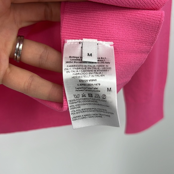 Bottega Veneta Tehcnoskin Sweater in Bubblegum Medium - Picture 6 of 7
